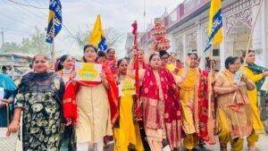 सरकार के महिला वित्तीय सहायता के ऐलान से खुशी की लहर;  Punjab में महिलाओं ने जागो निकालकर मनाई खुशी